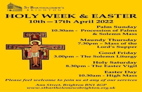Holy Week and Easter 2022, Brighton and Hove, East Sussex, United Kingdom