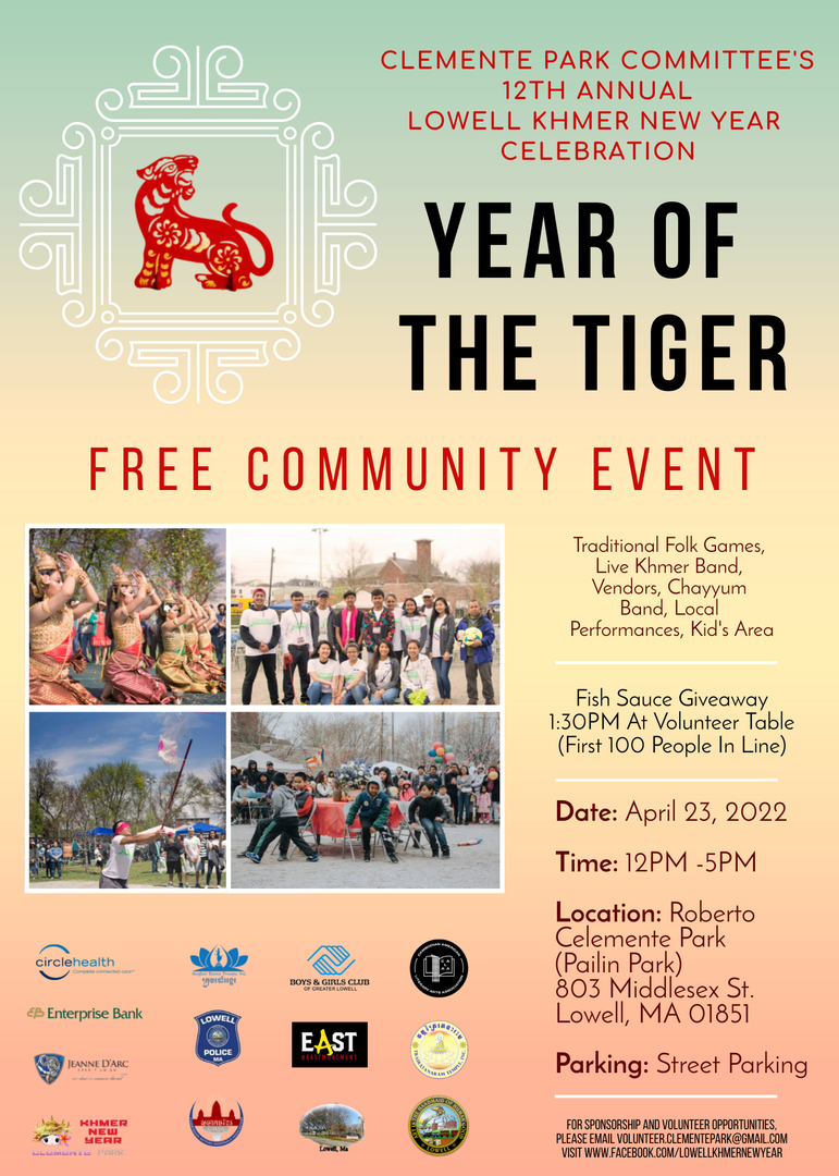 12th Annual Lowell Khmer New Year Celebration at Roberto Clemente Park, Lowell, Massachusetts, United States