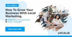 How to grow your business with Local Marketing Webinar 27th April at Online