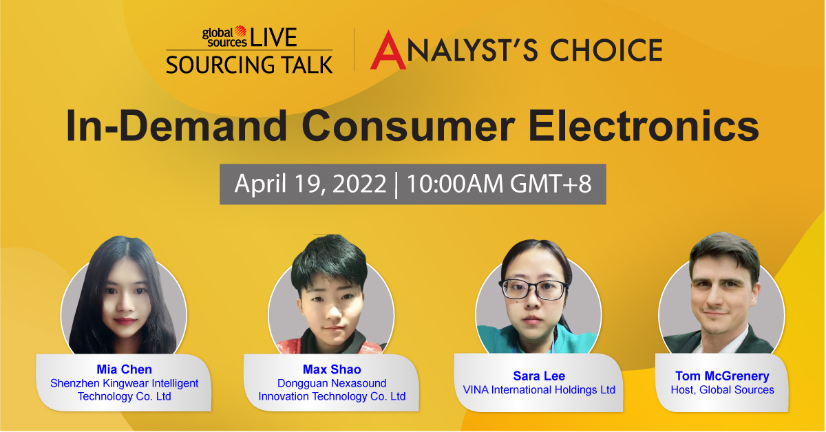 Analyst's Choice: In-Demand Consumer Electronics, Online Event