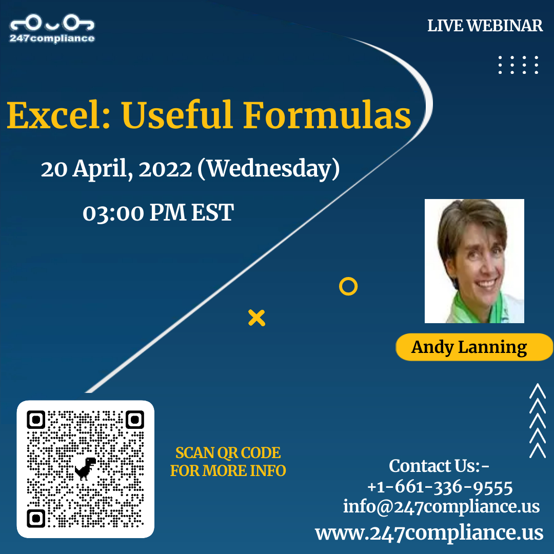 Excel: Useful Formulas, Online Event