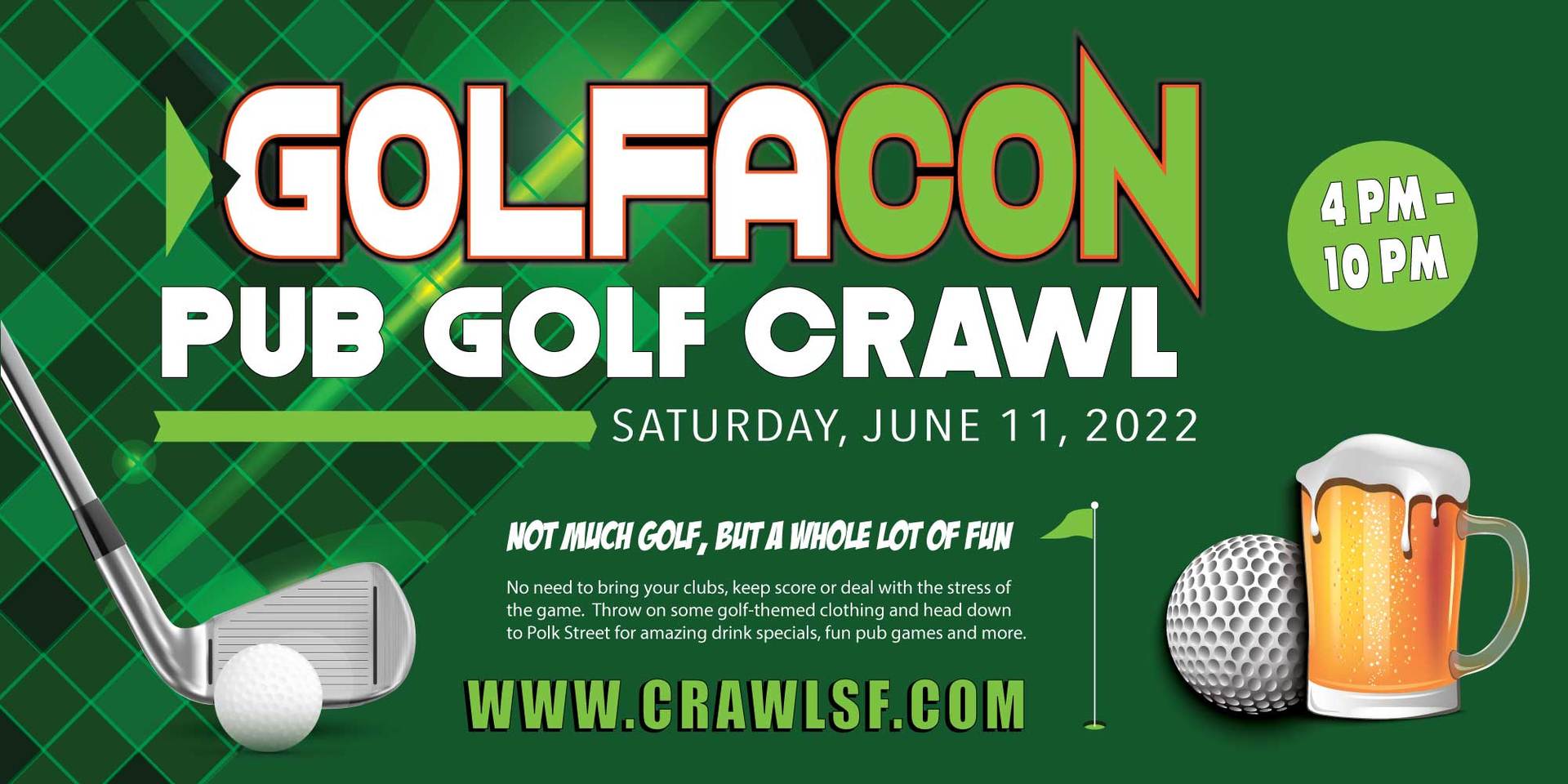 Pub Golf San Francisco: GolfaCon Pub Crawl 2022, San Francisco, California, United States
