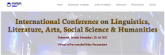 International Academic Conference on Linguistics, Literature, Arts, Social Science & Humanities in Dubrovnik 2022