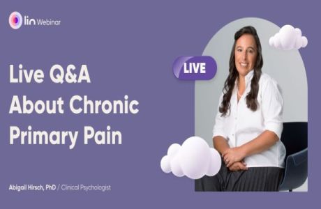 Live Q&A About Chronic Primary Pain, Online Event