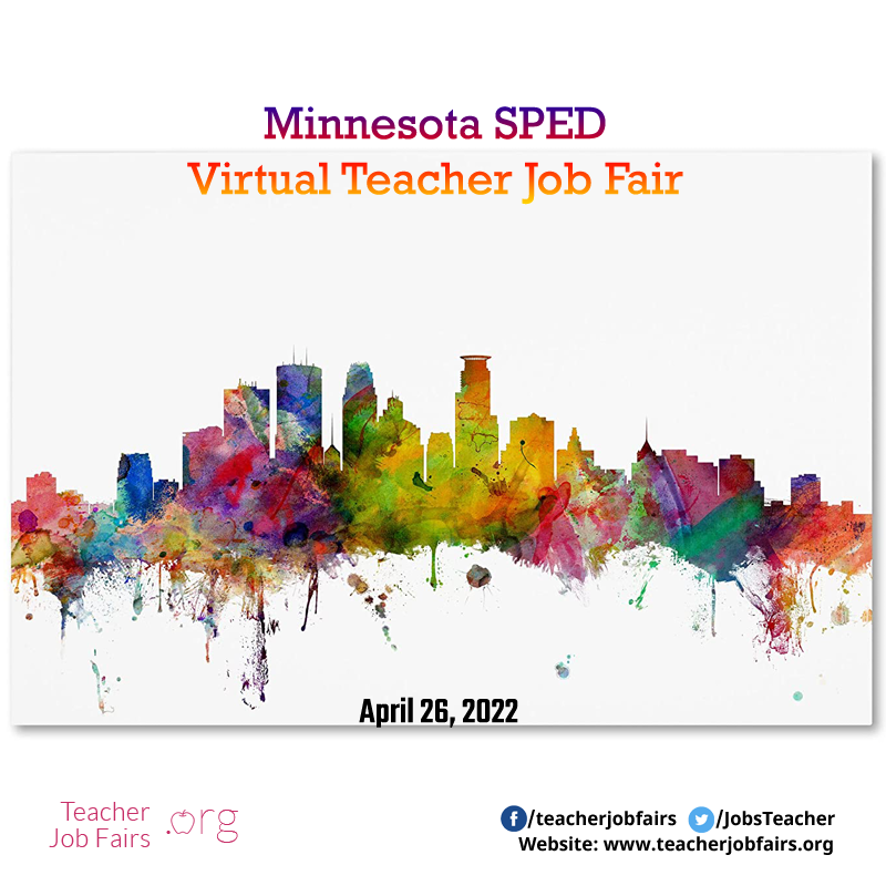 Minnesota SPED Virtual Teacher Job Fair 2022, Online Event