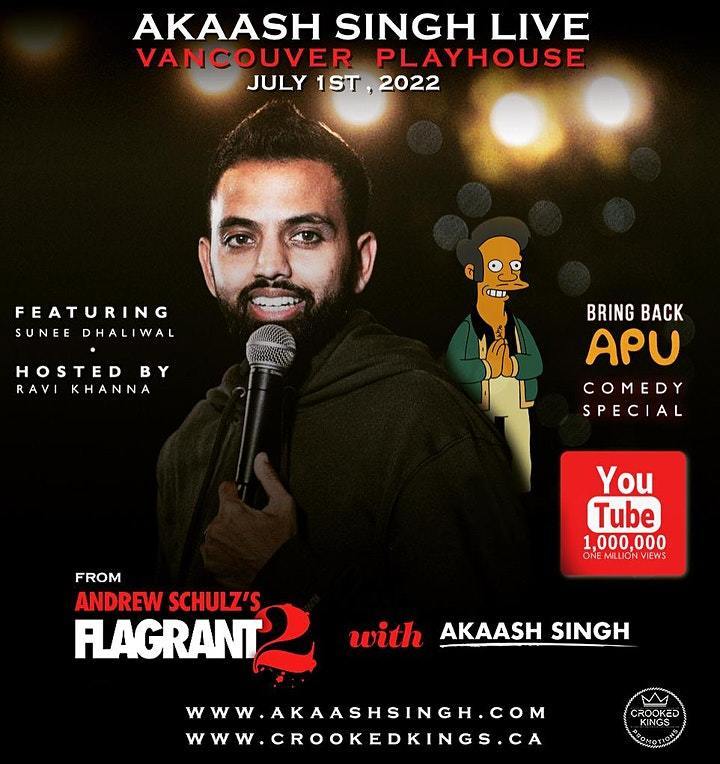 Akaash Singh Live@Vancouver Playhouse July 1st,2022, Vancouver, British Columbia, Canada