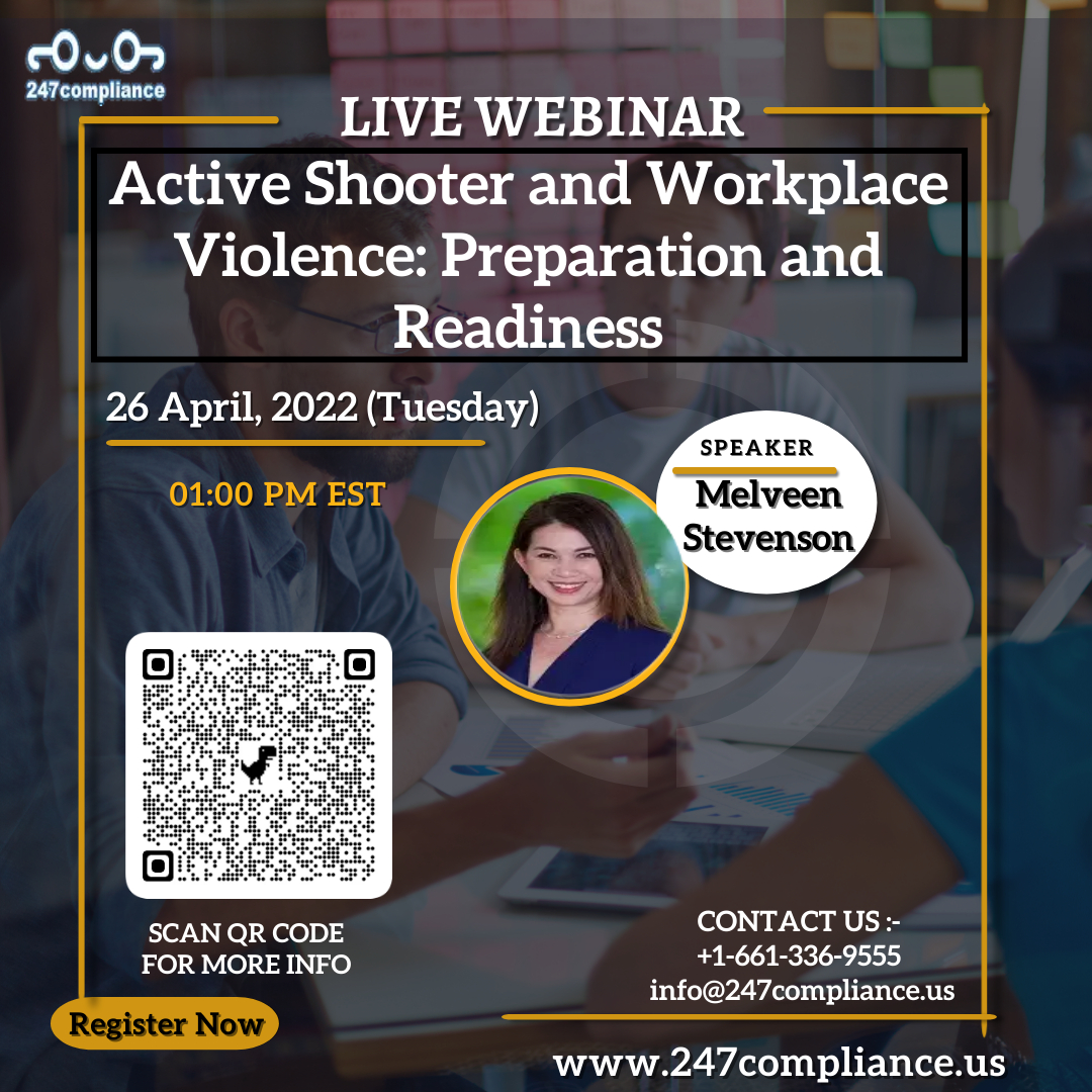 Active Shooter and Workplace Violence: Preparation and Readiness, Online Event