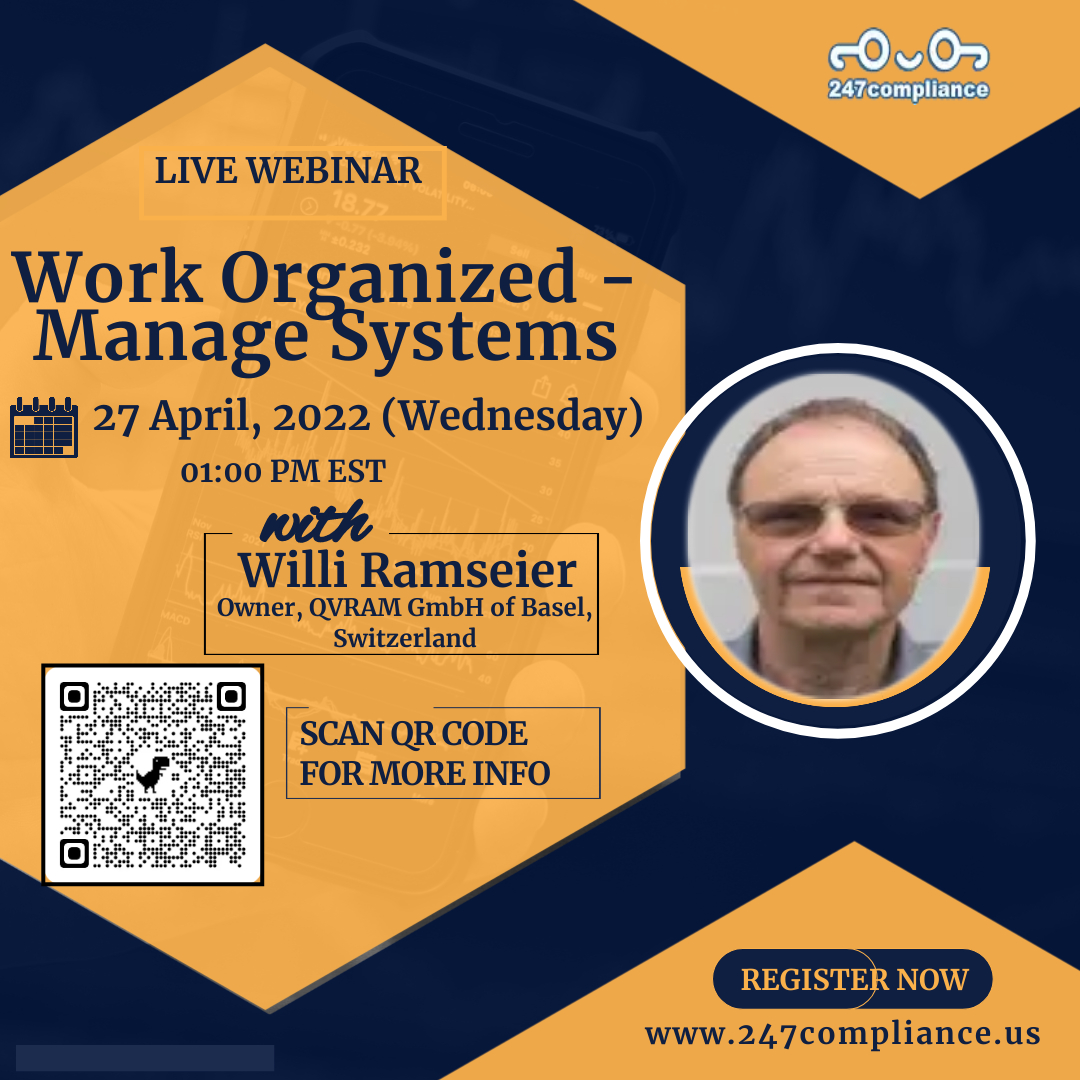 Work Organized - Manage Systems, Online Event