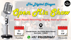 Poetry, Singing and Storytelling Open Mic Event Delhi - The Digital Shayar