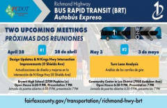 Upcoming Meeting - Richmond Highway BRT Design Updates