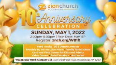 Zion Woodbridge 10th Anniversary Celebration