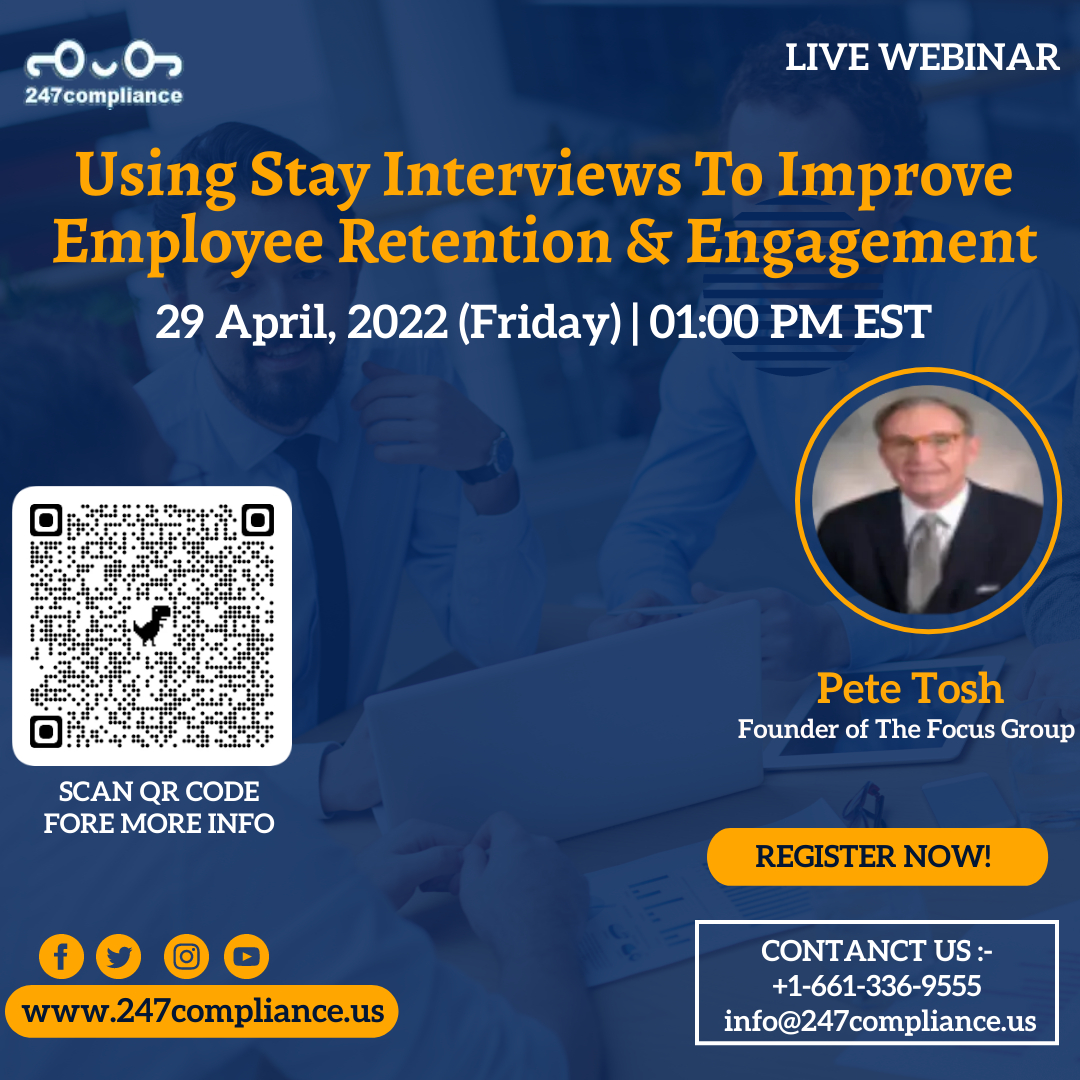 Using Stay Interviews To Improve Employee Retention & Engagement, Online Event