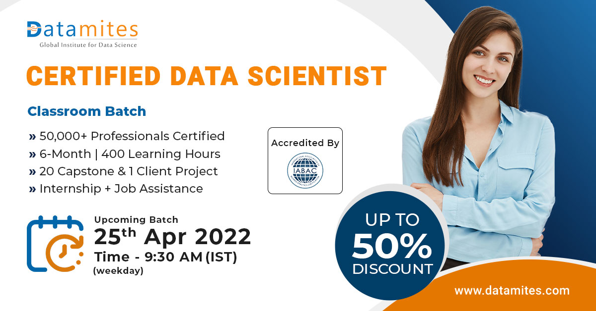 Data Science Course in Tirupur - April,2022, Online Event