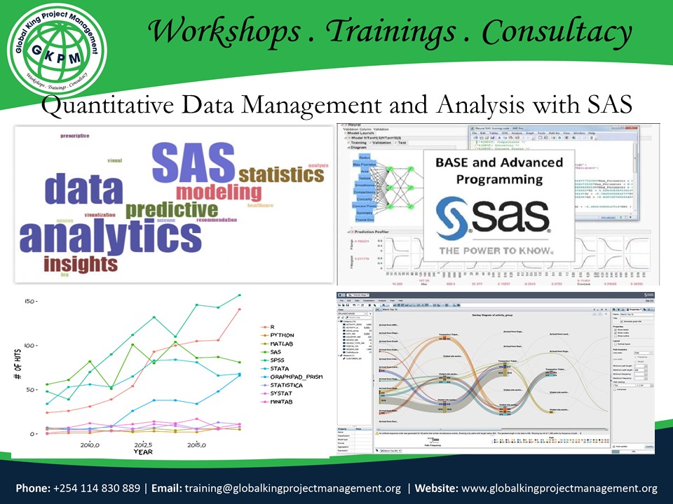 Quantitative Data Management and Analysis with SAS, Mombasa city, Mombasa county,Mombasa,Kenya