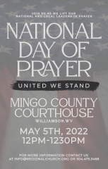Mingo County National Day of Prayer Gathering