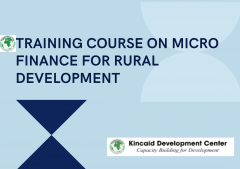 TRAINING COURSE ON MICRO FINANCE FOR RURAL DEVELOPMENT