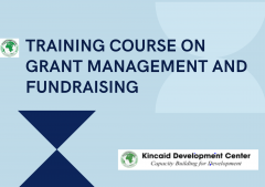 TRAINING COURSE ON GRANT MANAGEMENT AND FUNDRAISING