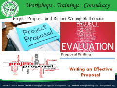 Project Proposal and Report Writing Skill course