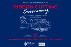 McCraw Law Group Ribbon Cutting Ceremony for Wylie Office