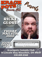 Comedian Ricky Glore at Krackpots Comedy Club