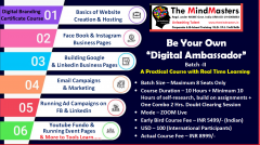Digital Branding Certificate Course: Batch -II -Create, Market, and Sell Your Services / Products