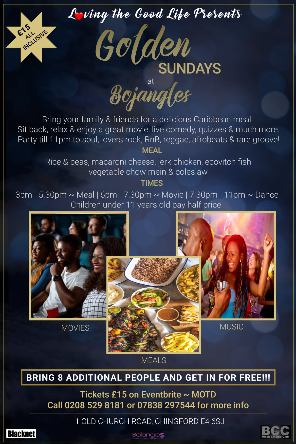 Golden Sundays at Bojangles, Chingford, London, United Kingdom