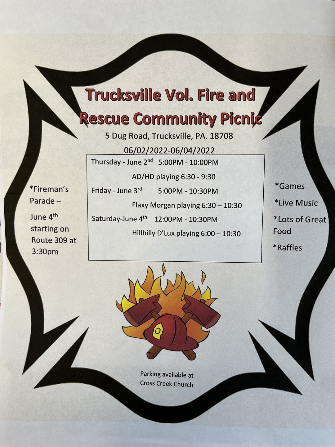 Trucksville Fire and Rescue Community Picnic, Shavertown, Pennsylvania, United States
