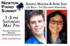 Newton Piano Summit Andrus Madsen and April Sun - J.S.Bach - The Goldberg Variations