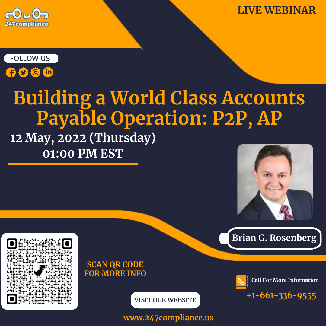 Building a World Class Accounts Payable Operation: P2P, AP, Online Event