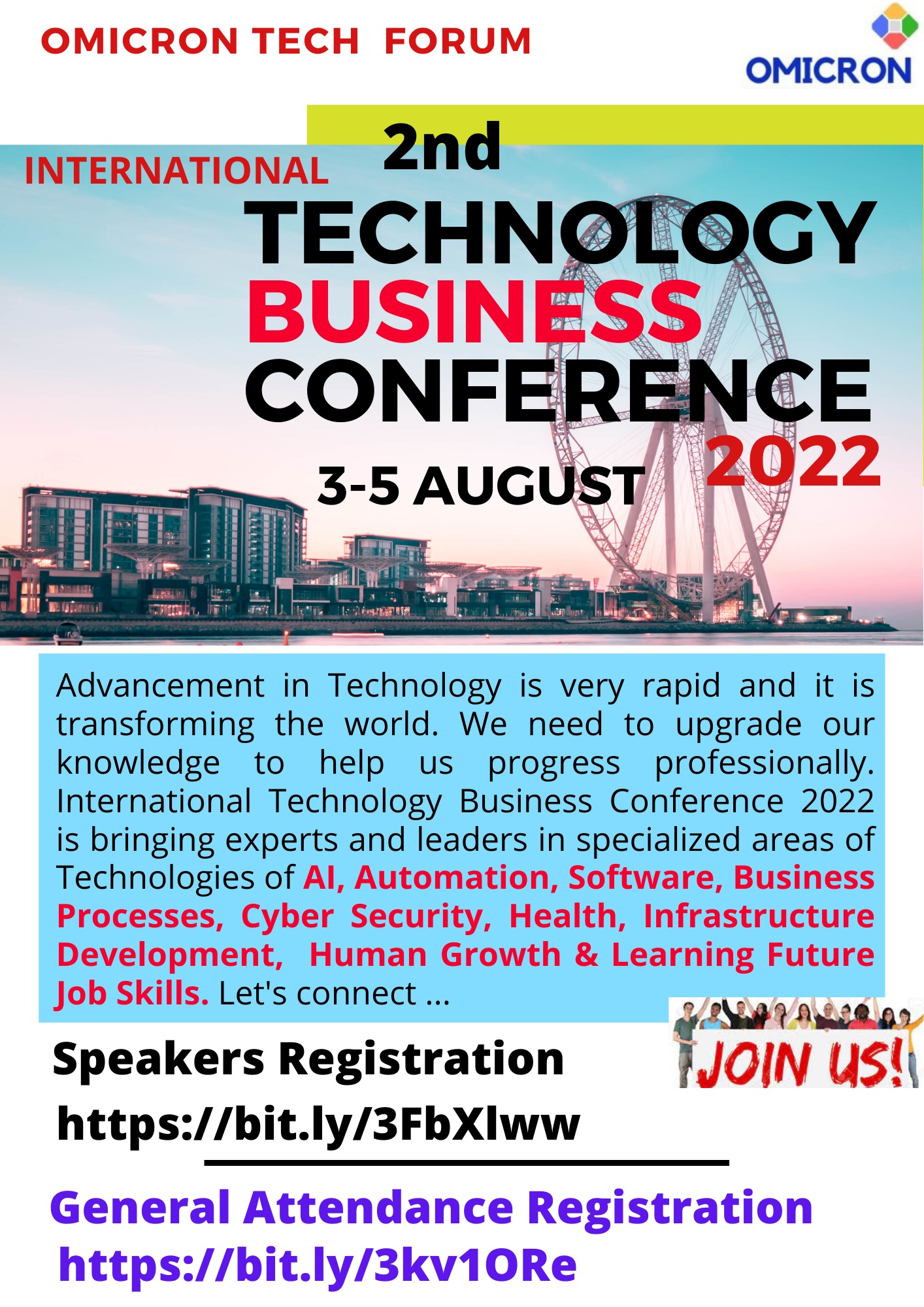 International Technology Business Conference 2022, Online Event