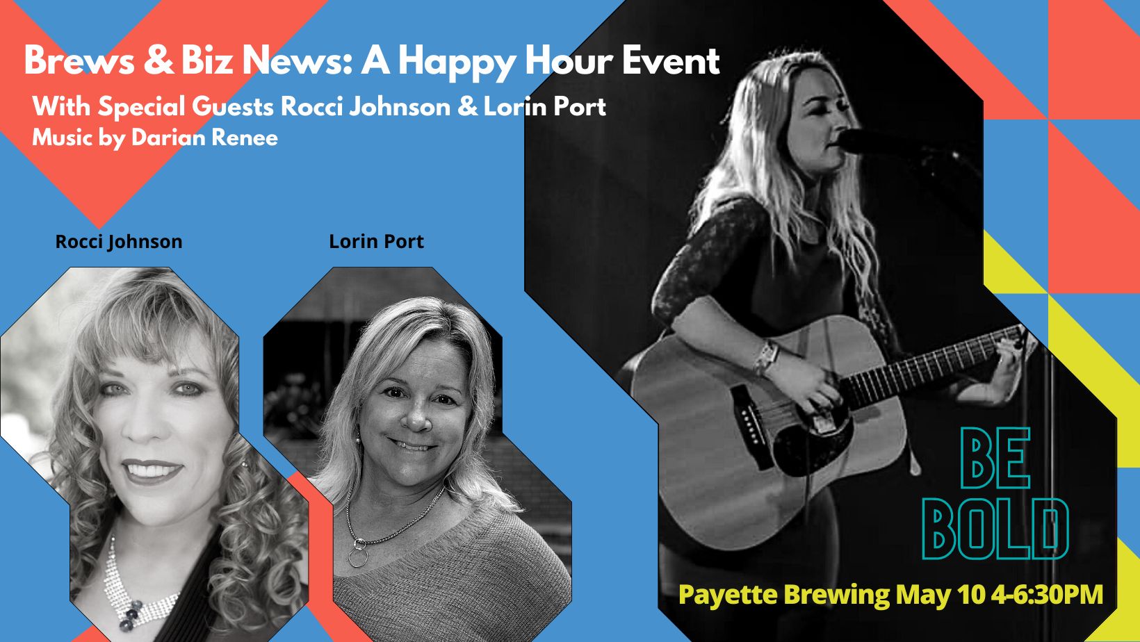 An iWIT Happy Hour Event featuring live music from Darian Renee with special guest Rocci Johnson, Boise, Idaho, United States