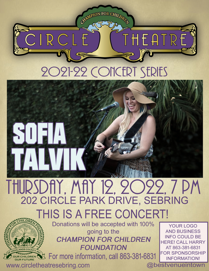 Sofia Talvik in Concert, Sebring, Florida, United States