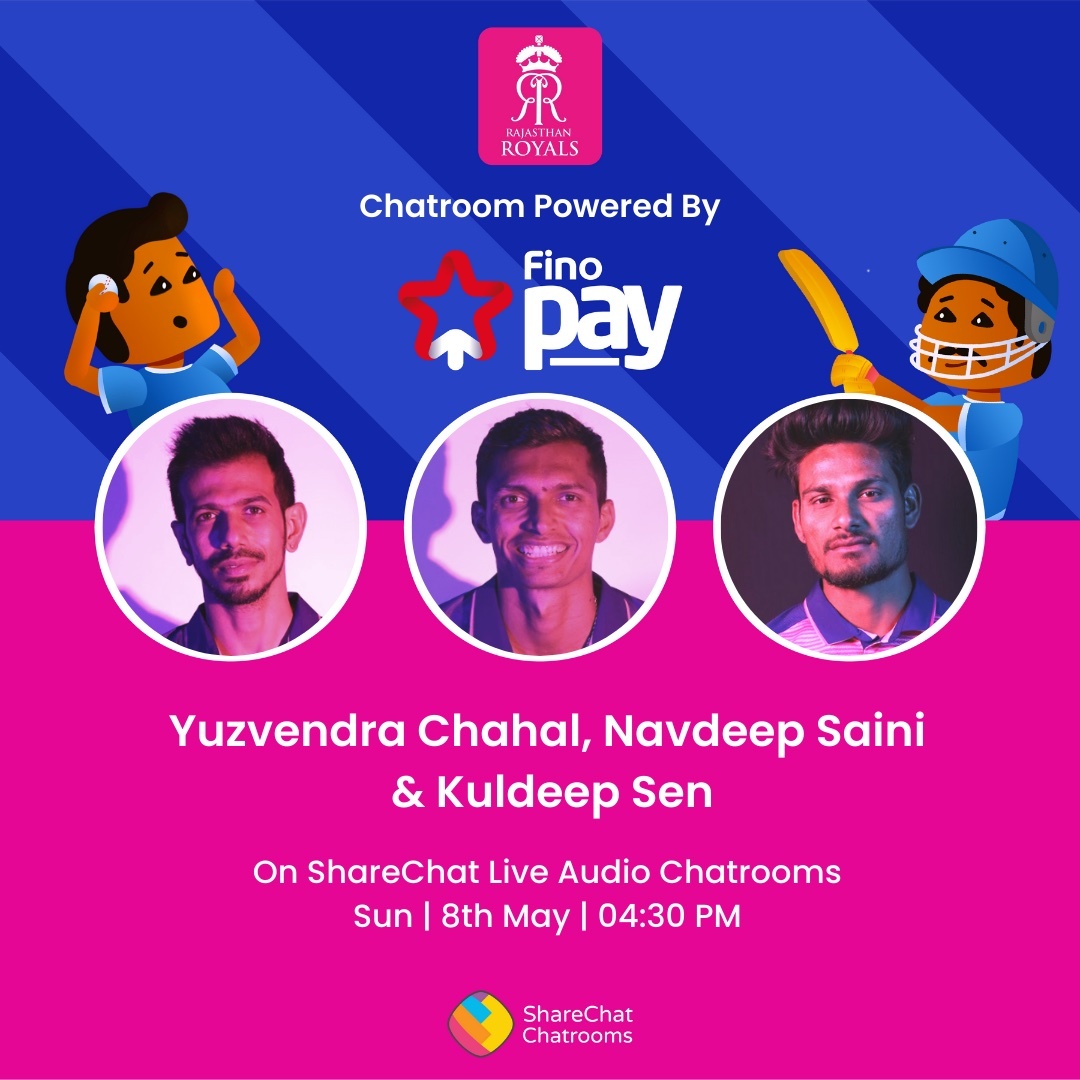 ShareChat Rajasthan Royals Chatroom, Online Event