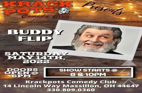 Comedian Buddy Flip at Krackpots Comedy Club, Massillon, Ohio, United States