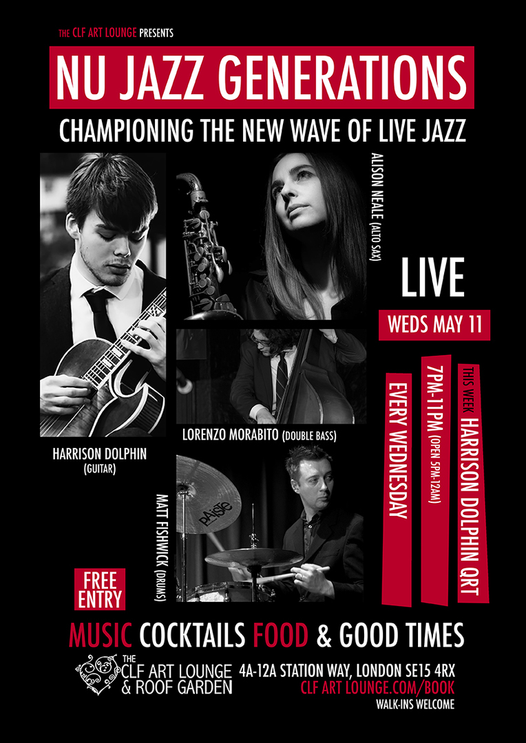 Nu Jazz Generations with Harrison Dolphin Trio and Alison Neale (Live), Free Entry, London, United Kingdom