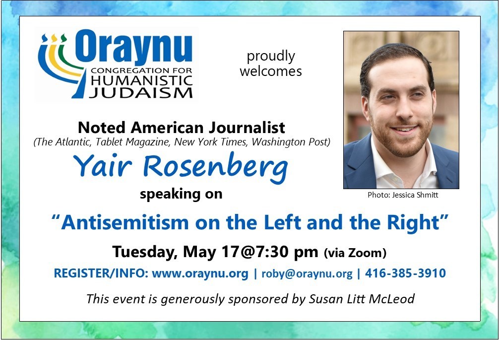 ANTISEMITISM ON THE LEFT AND THE RIGHT, Online Event