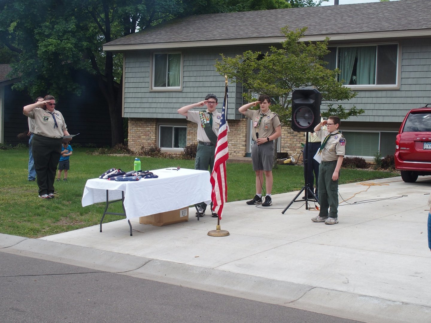 Memorial Day Flag Retirement, Blaine, Minnesota, United States