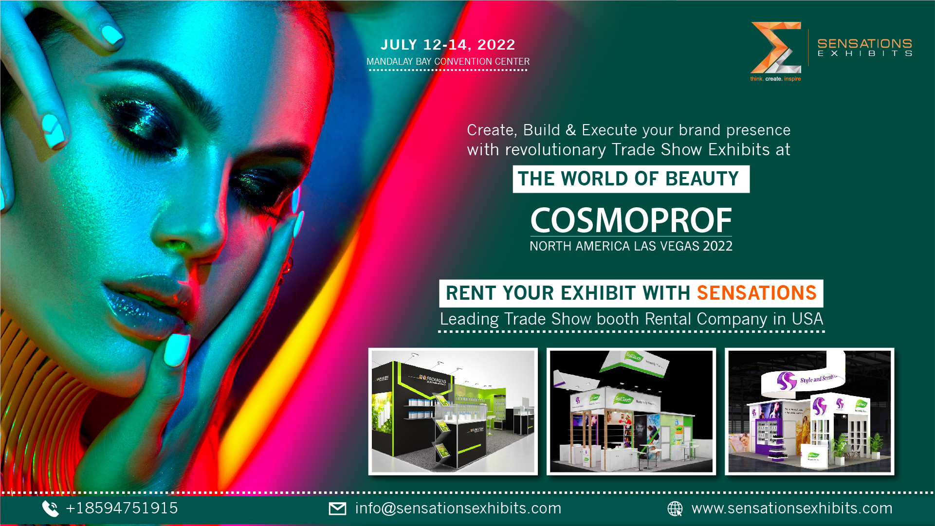 Participate In Cosmoprof Trade Show las Vegas 2022 With Sensations Exhibits, Las Vegas, Nevada, United States