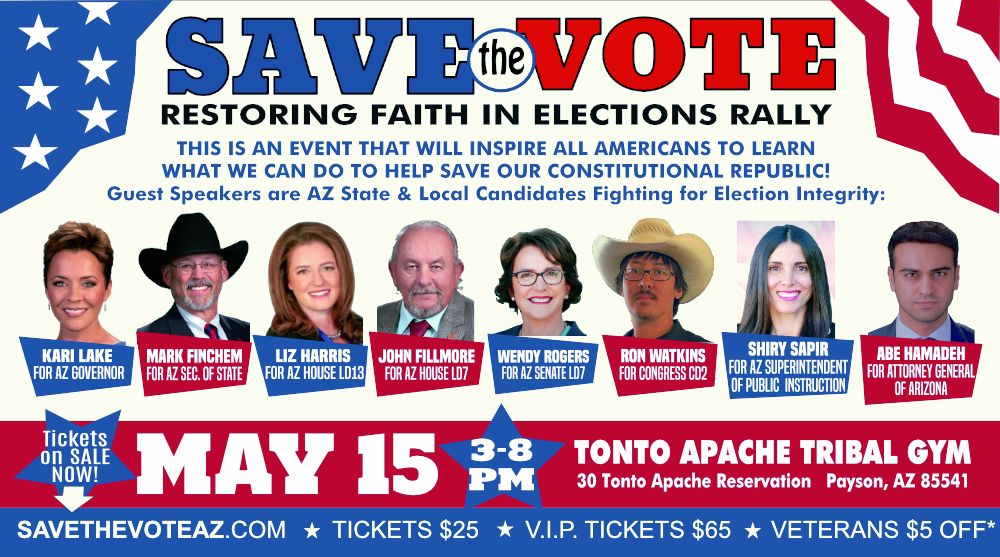 SAVEtheVOTE Restoring Faith in Elections Rally, Payson, Arizona, United States