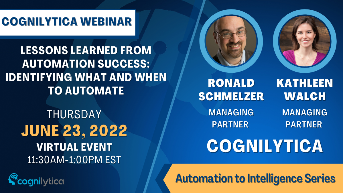 Lessons Learned from Automation Success: Identifying What and When to Automate, Online Event