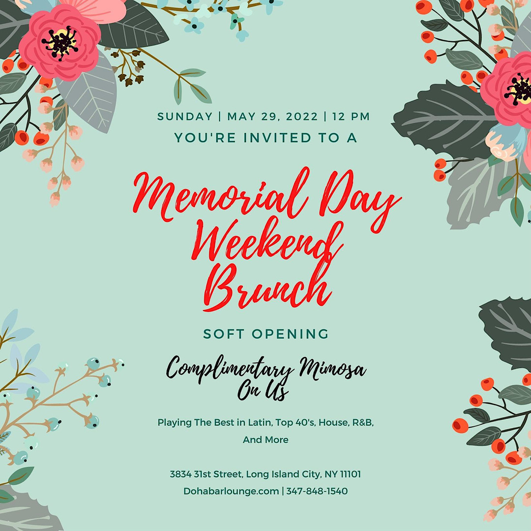 Memorial Day Weekend Sunday Brunch in Astoria, Queens, NY, Queens, New York, United States