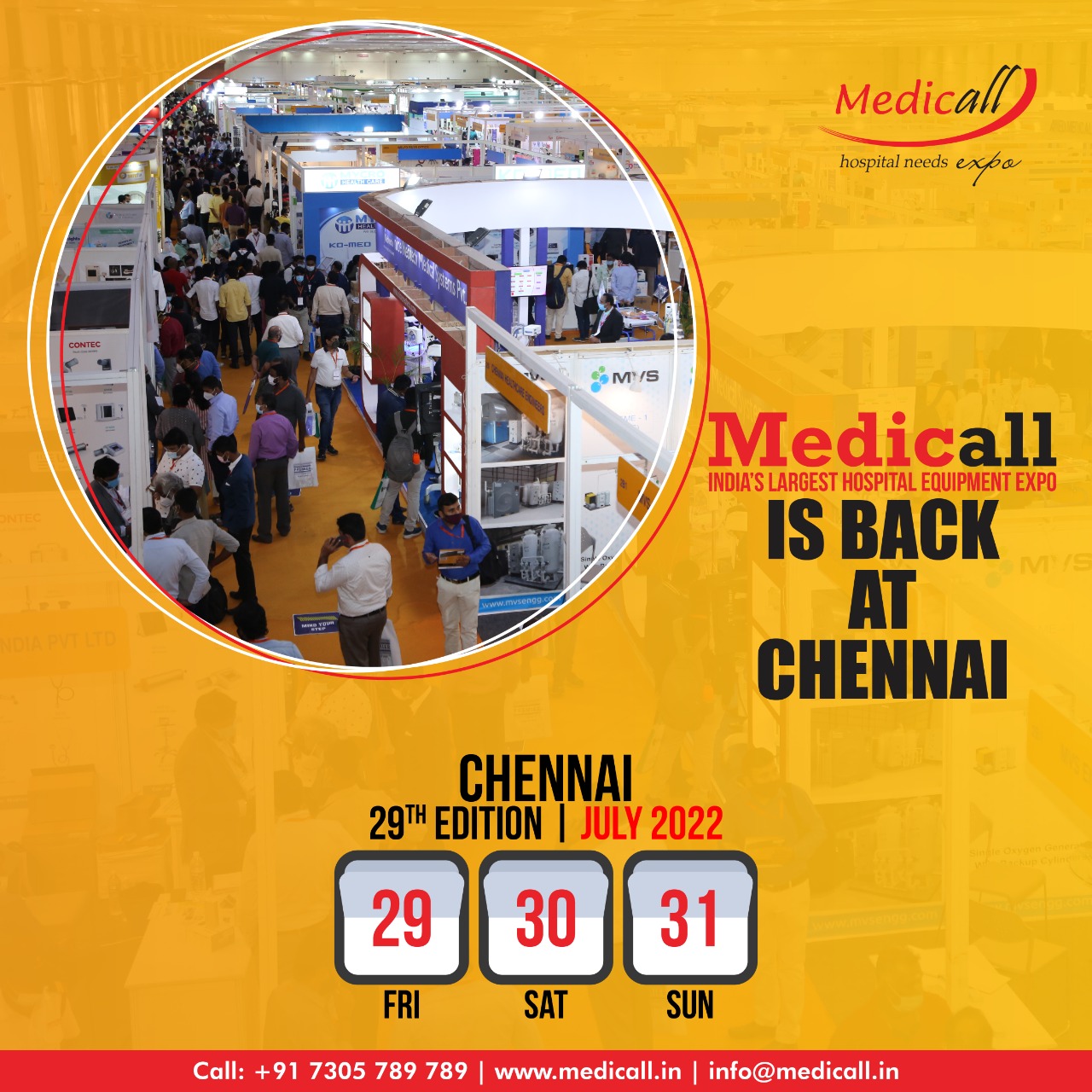 Medicall - India's Largest Hospital Equipment Expo - 29th Edition, Chennai, Tamil Nadu, India