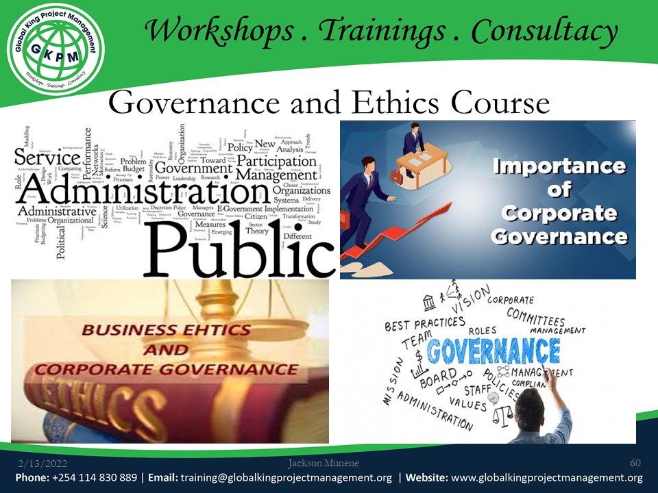 Governance and Ethics Course, Nairobi, Nairobi County,Nairobi,Kenya