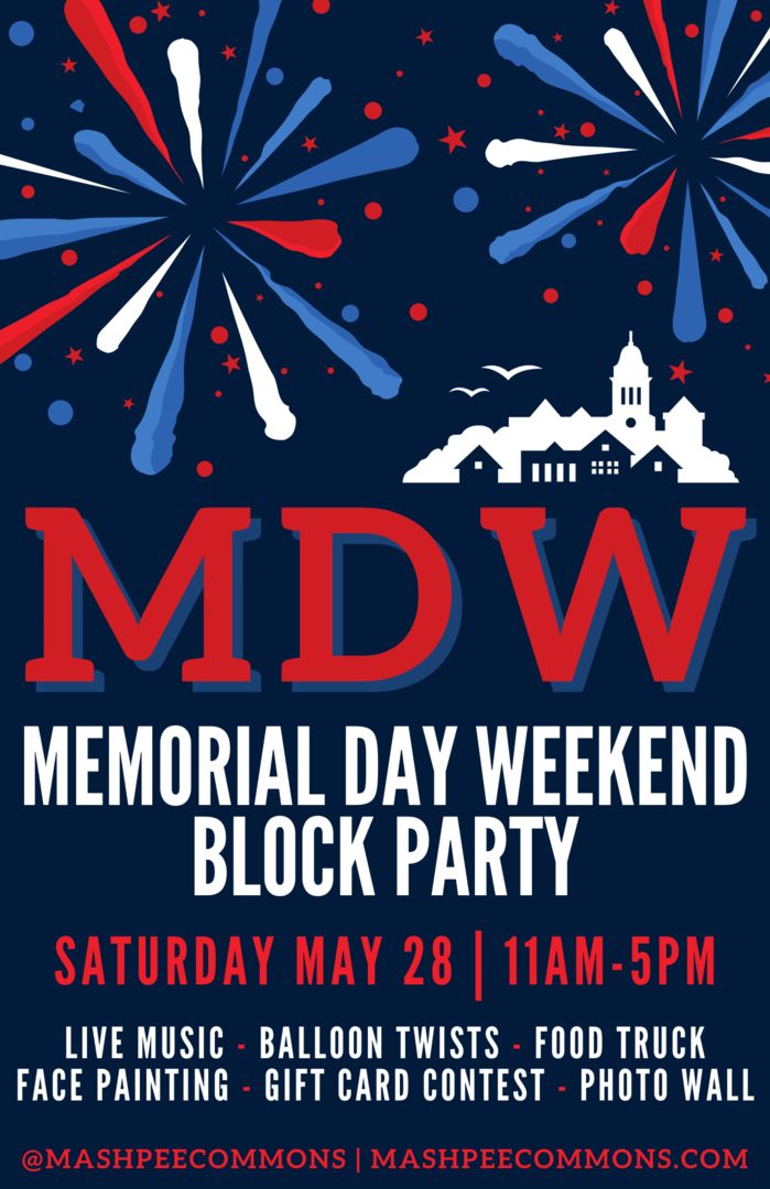 Memorial Day Weekend Block Party at Mashpee Commons on May 28, Mashpee, Massachusetts, United States