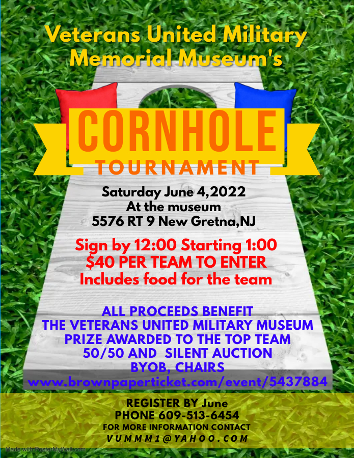 Third Annual Cornhole Tournament Museum Fundraiser, Bass River, New Jersey, United States