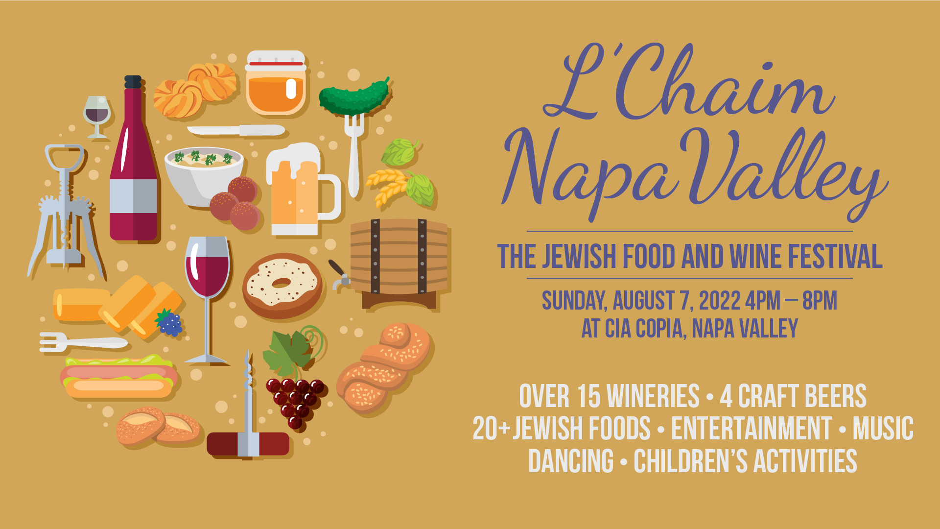 L'Chaim Napa Valley; The Jewish Food and Wine Festival, Napa, California, United States