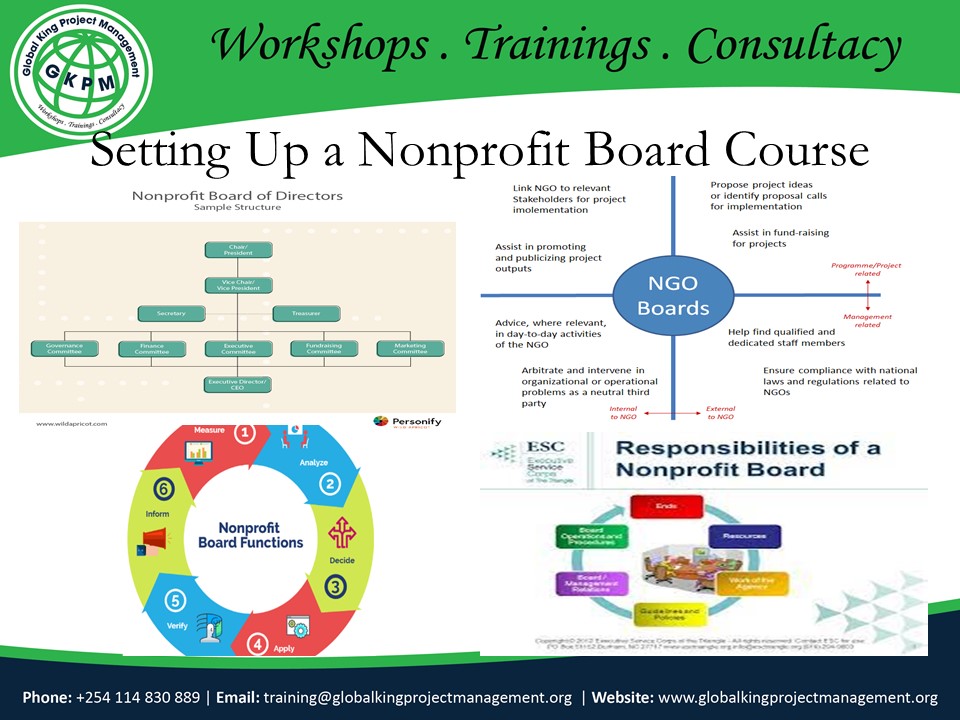 Setting Up a Nonprofit Board Course, Nairobi, Nairobi County,Nairobi,Kenya