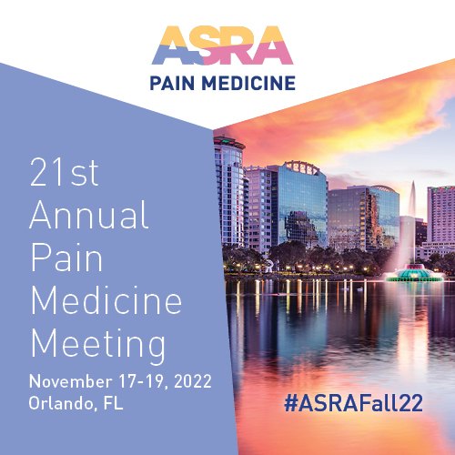 21st Annual Pain Medicine Meeting, Orlando, Florida, United States
