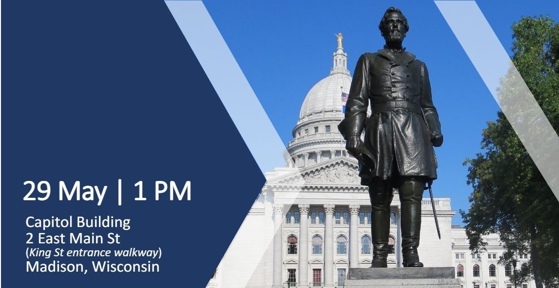 Col. Heg Statue Rededication, Madison, Wisconsin, United States