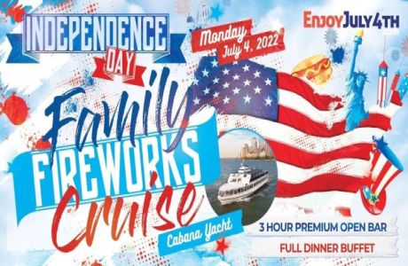 4th of July Family Fireworks Cruise in New York City aboard the Cabana Yacht, New York, United States